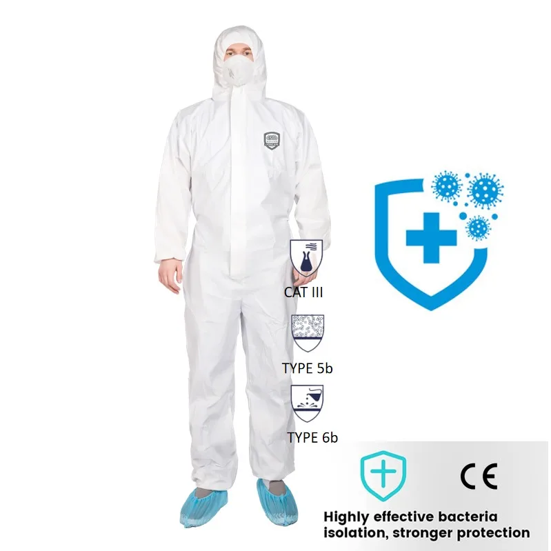 PPE CAT 3 TYPE 5b/6b Protective Coverall with Taped Seam