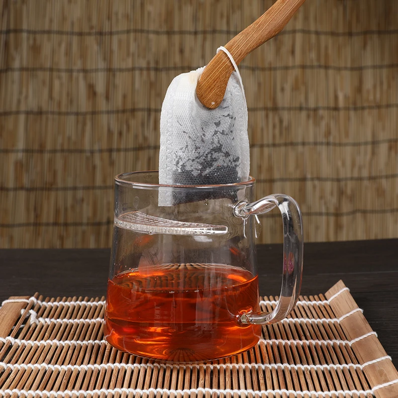 1000pcs pack eco drawstring mesh cotton unbleached empty teabag with String