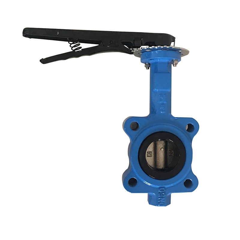 00:00 00:19  View larger image  Share LT Cast ductile iron wafer lug type butterfly valve with hand lever