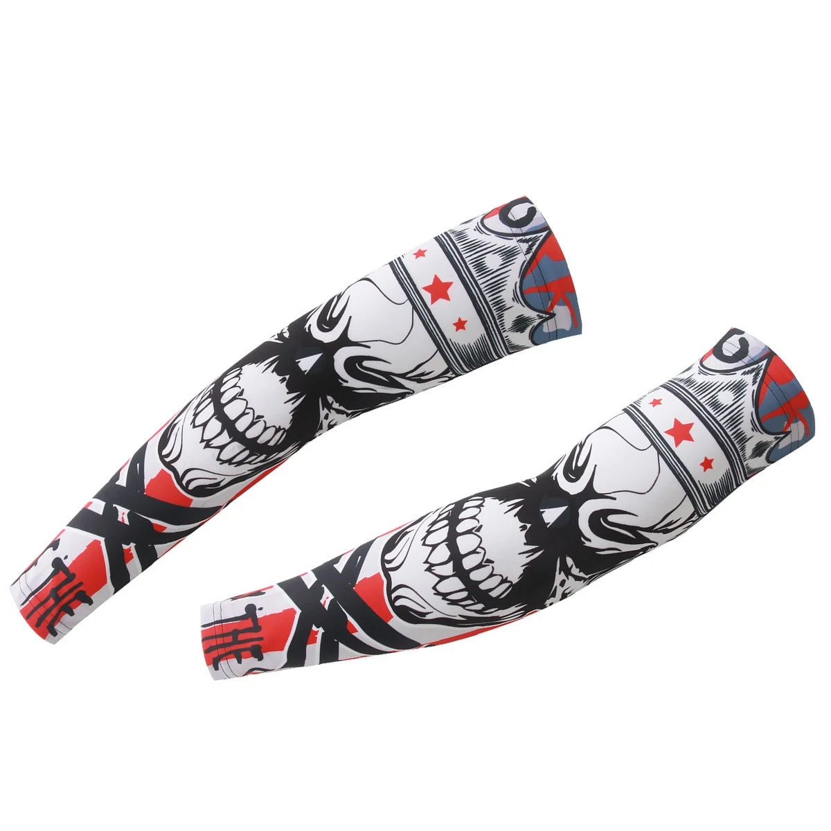 Sublimation Custom Logo Protective Non Slip Compression Fishing Cycling Sports hombre Hand Cover Arm Sleeve Cover