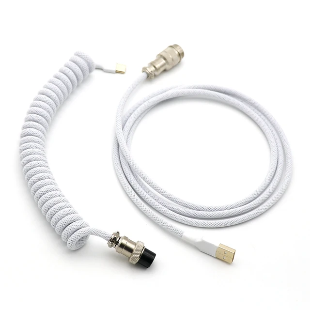  Индивидуальный спиральный кабель типа C Mini Micro USB для механической клавиатуры с авиатором