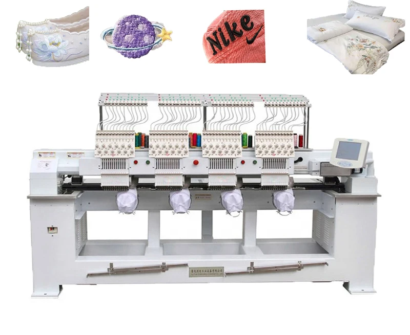 GED 9/12/15 Needles 4 Head  Shirt flat T-shirt Monogramming Machine  Sewing and Embroidery Machine