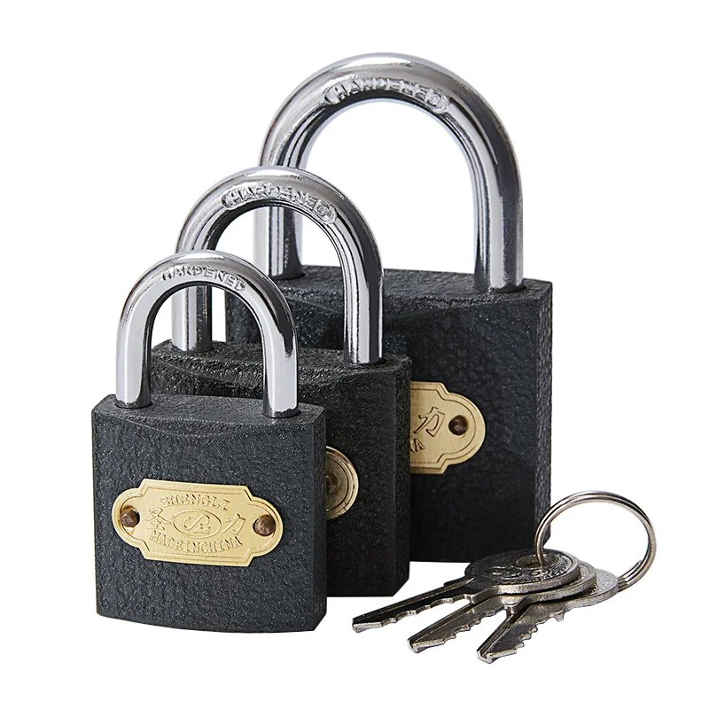 waterproof Mid-heavy duty grey iron padlock