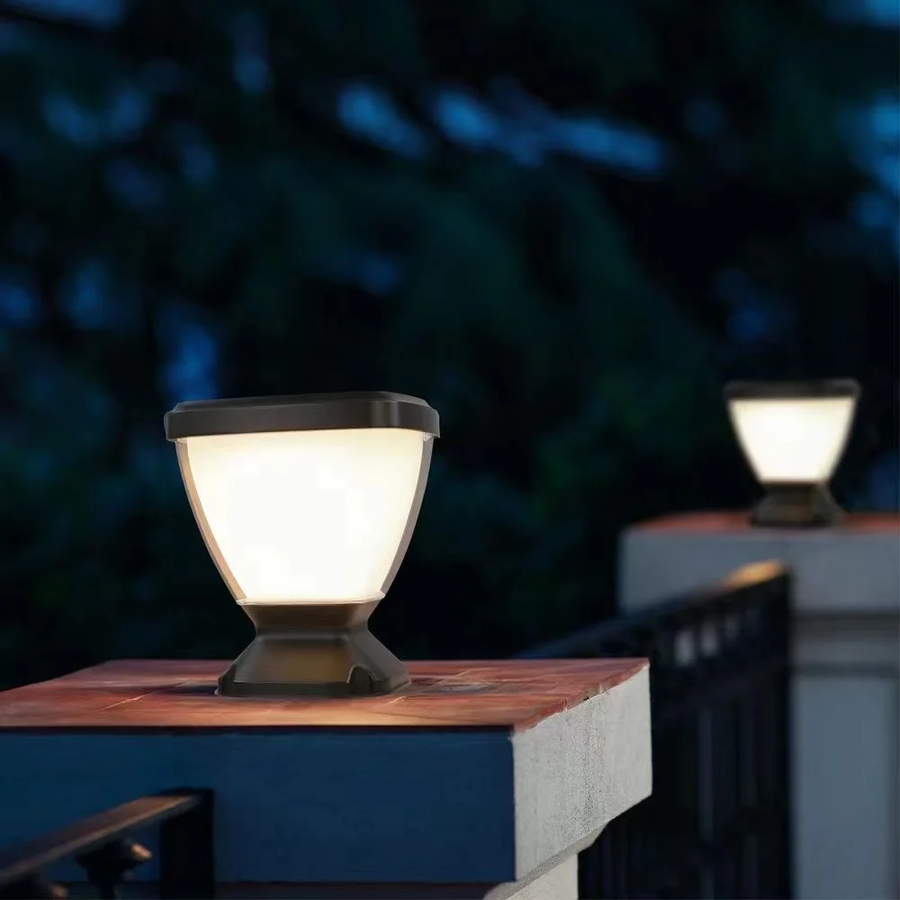 Outdoor landscape lighting 15W solar wall pillar light led solar villa wall lamp