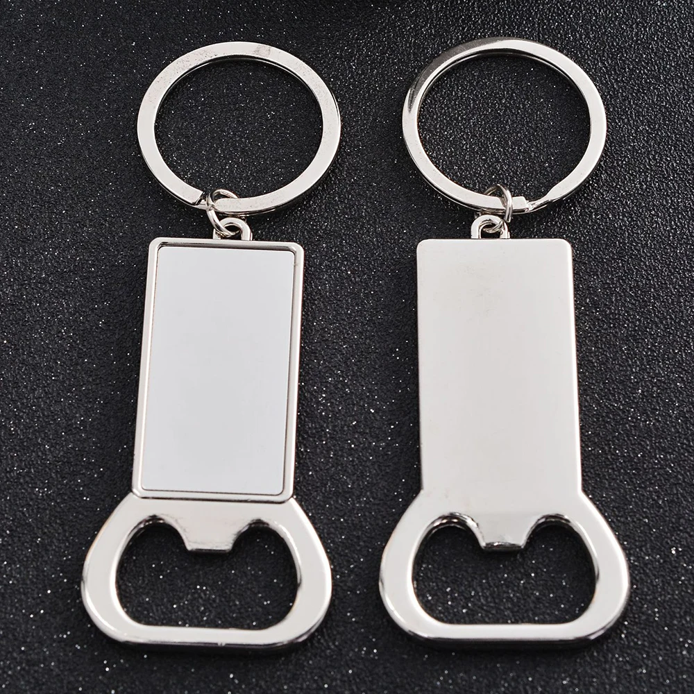 Factory Wholesale Custom Logo Sublimation Blank White Stainless Steel Bottle Opener