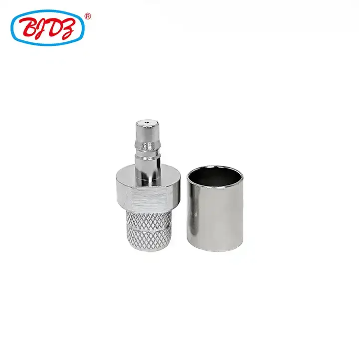 Factory supply Brass QMA Female Jack Crimp Connector For LMR400 RG8 RG213 RG214 Cable RF Coax Coaxial connectors in stock