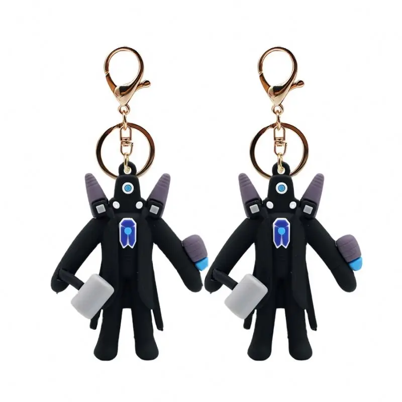 custom promotion gift Skibidi Toilet pvc keychain cartoon anime cute Man Monitor The Audio Camera Man bag pendant toy keychains