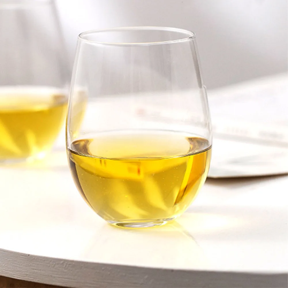 Wholesale Personalized Custom Drinking Glassware Tumbler Glass Crystal 6 oz Stemless Wine Glasses with etched logo