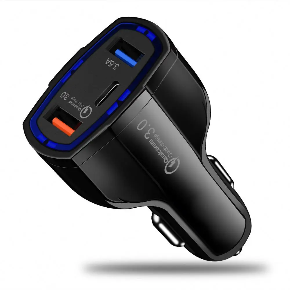Car Charger 2 Port 3.1A Dual USB Charger LCD Display 12-24V Cigarette Socket Lighter Fast Car Charger Adapter