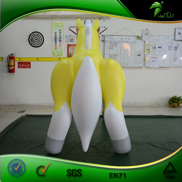 Hot Sale Vivid Animal Golden Inflatable SPH Horse PVC Inflatable Horse Toy