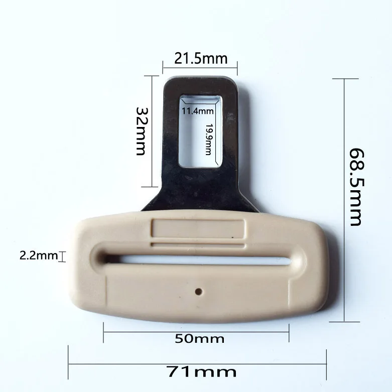 Car Safety Belt Buckle, Universal Seat Belt Clips Tongue