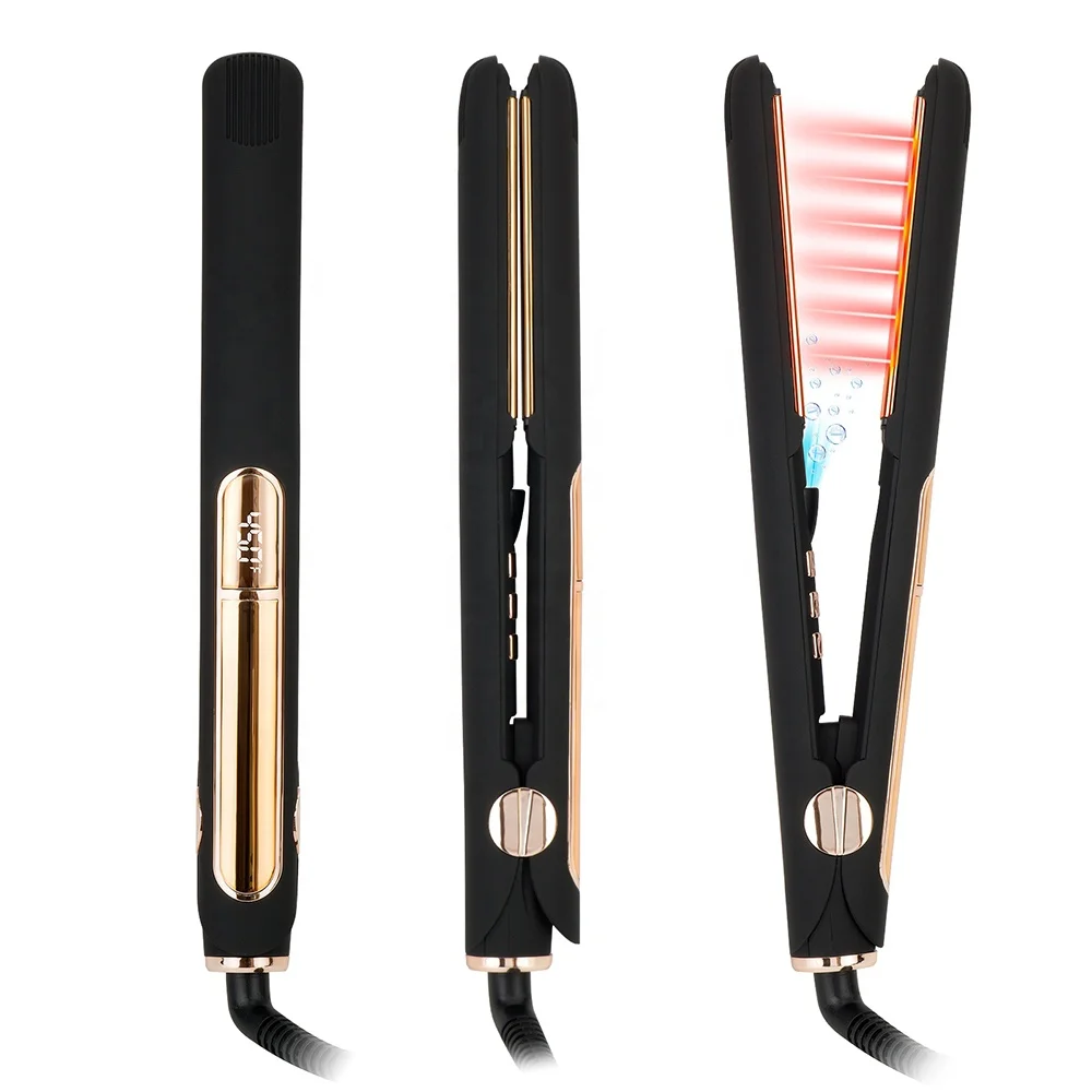 Professional Infrared Hair Straightener LCD Display Ionic Heating FlatIrons Tourmaline Ceramic Flat Irons Hair Straightener