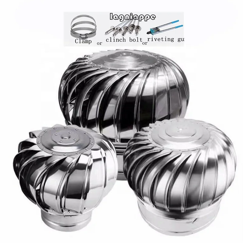 
Jusheng Wind Driven Turbine Ventilator Exhaust Roof Fan Without Power 