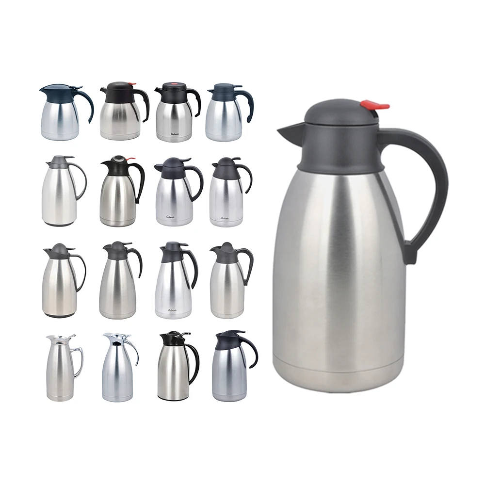 1 л 2 5 Двойной Изолированный Вакуумный кувшин из нержавеющей стали чайный кофе термокувшин термос