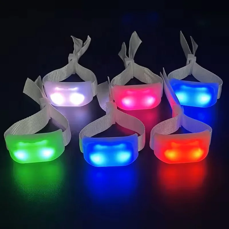 led bracelet concert wireless distance illuminated wristband dmx flash light led wristband remote control bracelet