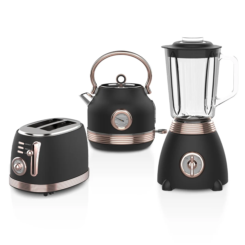 Breakfast Set Home Appliances Vintage Commercial Electric Toaster And Kettle Sandwich Toaster Fresh Juicer Blender