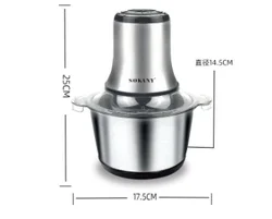 SOKANY7005A household electric meat grinder small stainless steel is muti_function meat grinder machine