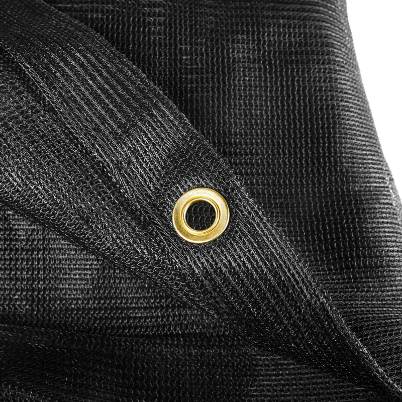 Heavy Duty Black Mesh Tarps Net For Dump Truck Tarp Sun Light Blockage and Garden