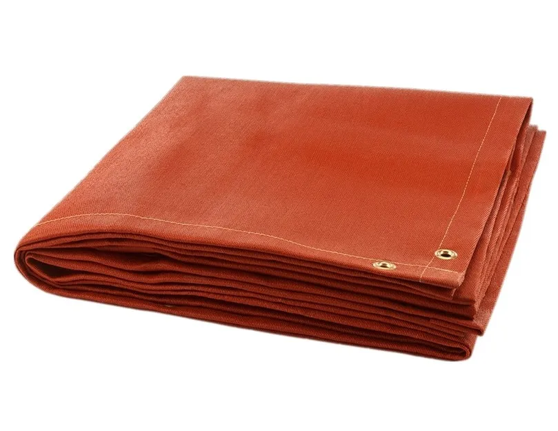 silica rubber fire-proof fiberglass cloth/fabric