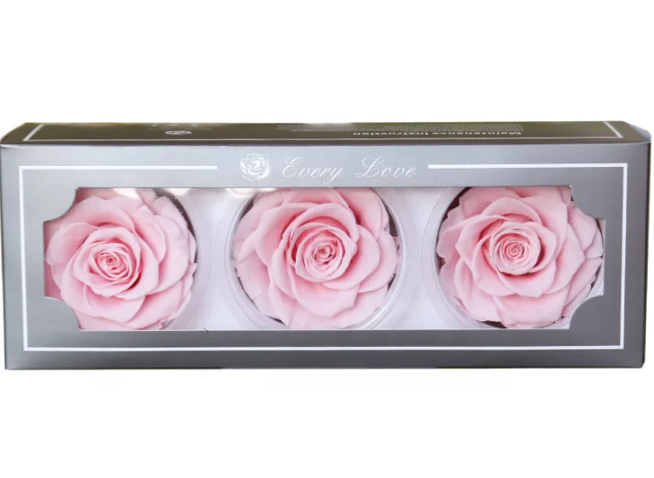 Highly competitive price for preserved rose bud 7-8cm rose head  long lasting roses