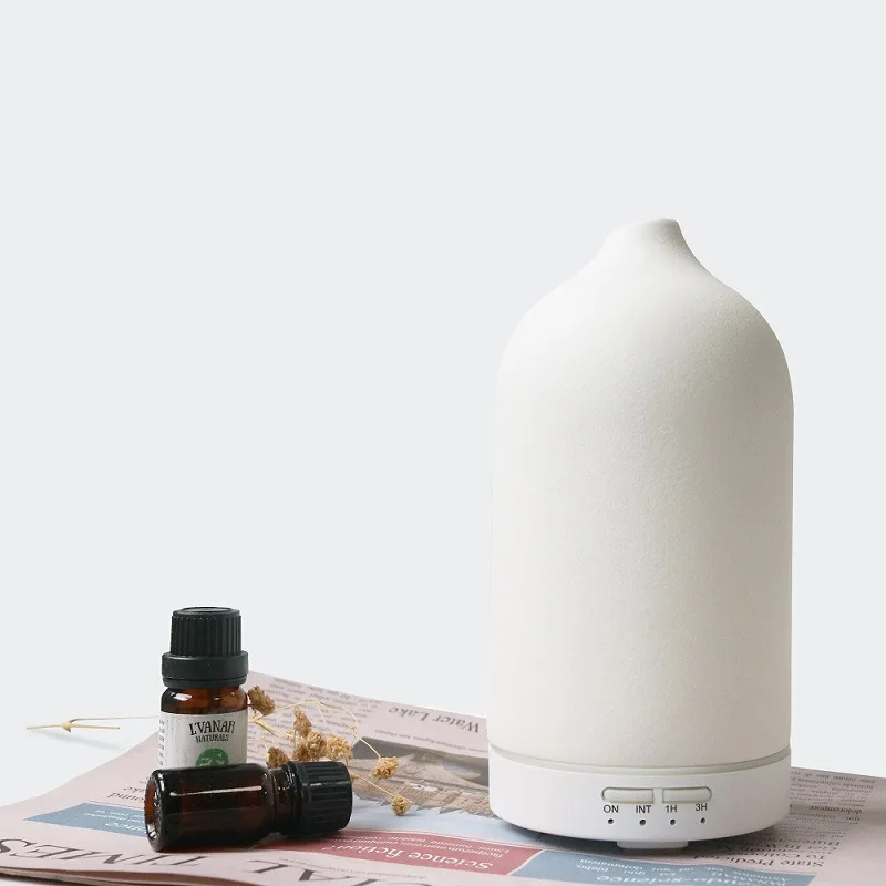 Wholesale Ceramic Essential Oil Diffuser 100ml stock electric ceramic stone ultrasonic aroma diffuser