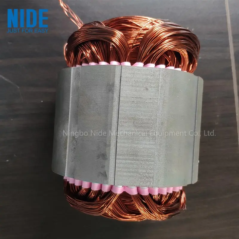 Generator motor stator wire inserting machine for induction motor manufacturing