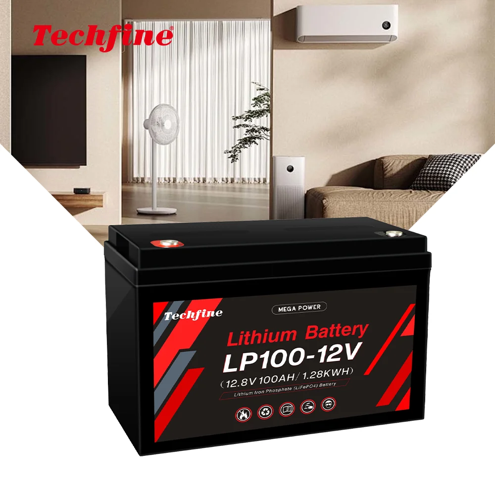 Литий-ионный аккумулятор Techfine Lifepo4 12 В 50 А/Ч 100 А/200