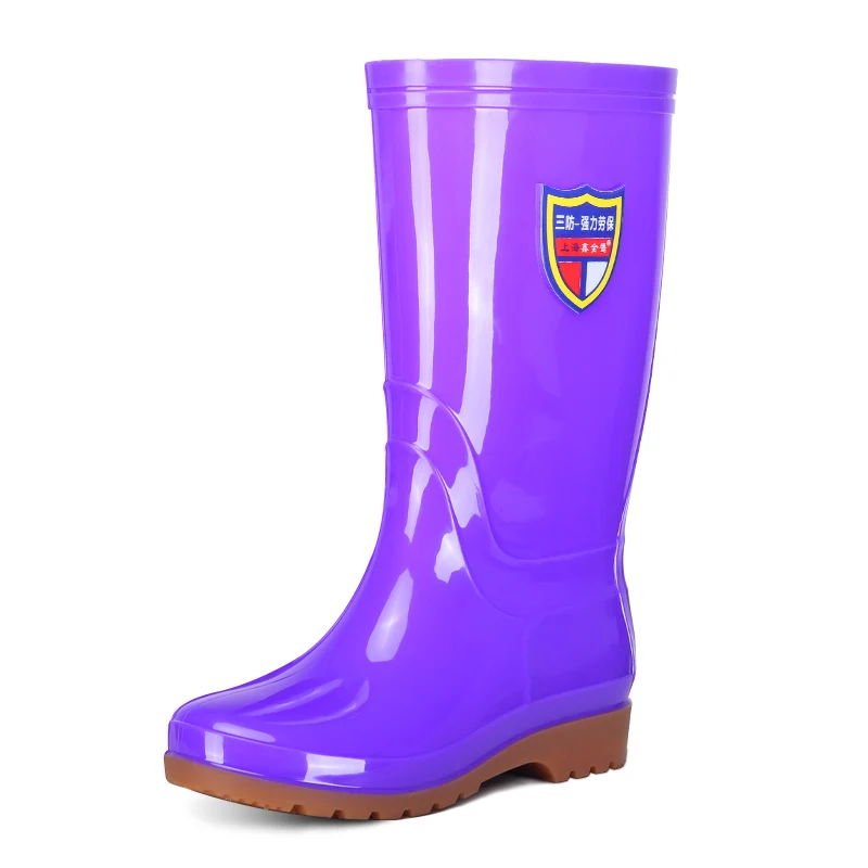 Female Footwear Rivet PVC Rain Boots New Women Boots Spring Summer Rainboots Mid-Calf Woman Shoes Big Size Non-slip Waterproof