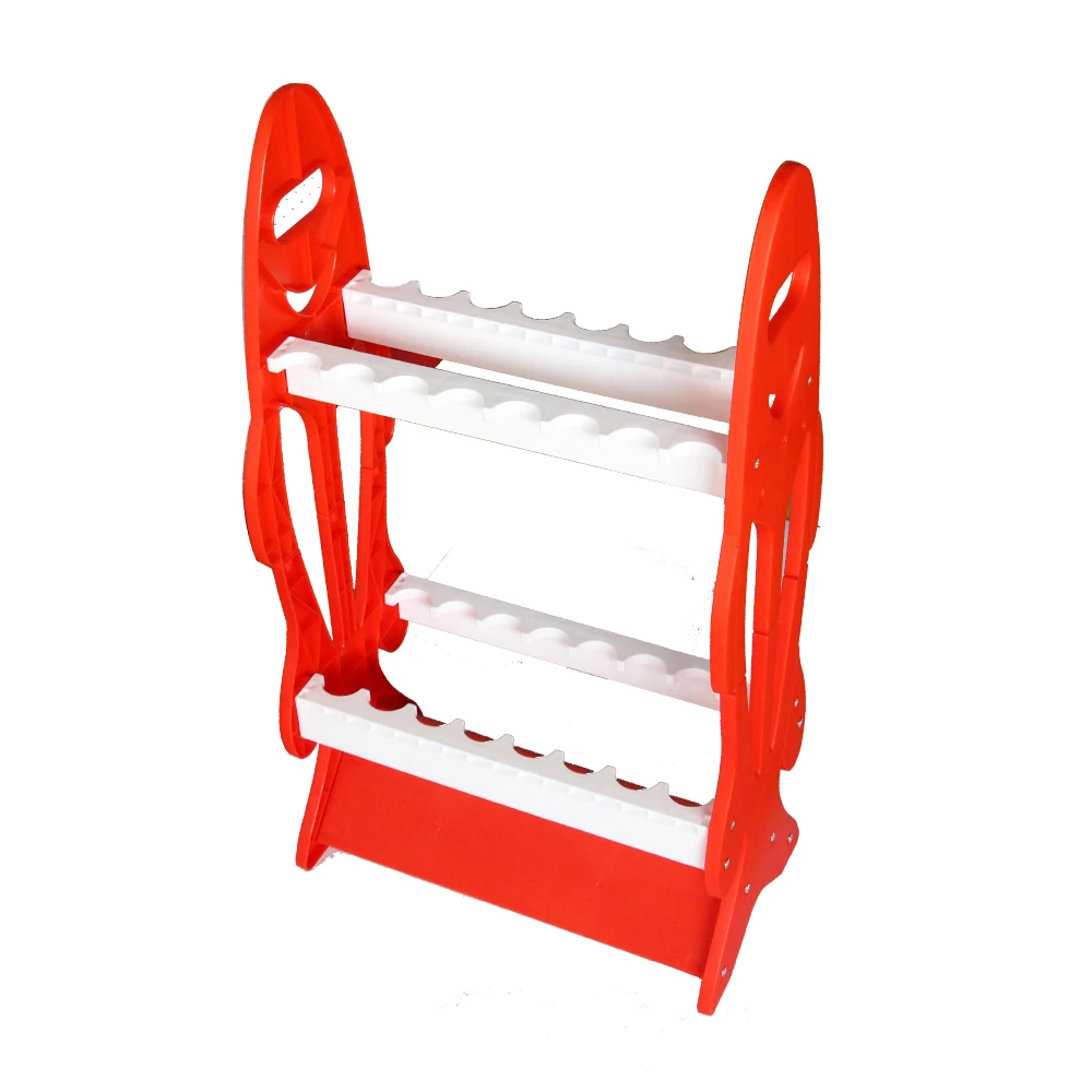 Selco 16 holes plastic Fishing double sided Rod Holder Storage fishing rod rack display stand fishing rod stand