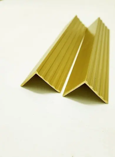 High Quality V-Shaped Brass Bars for Edge Trimming of Tables and Walls, Brass Fittings, Bars, Castings, Rods, Parts