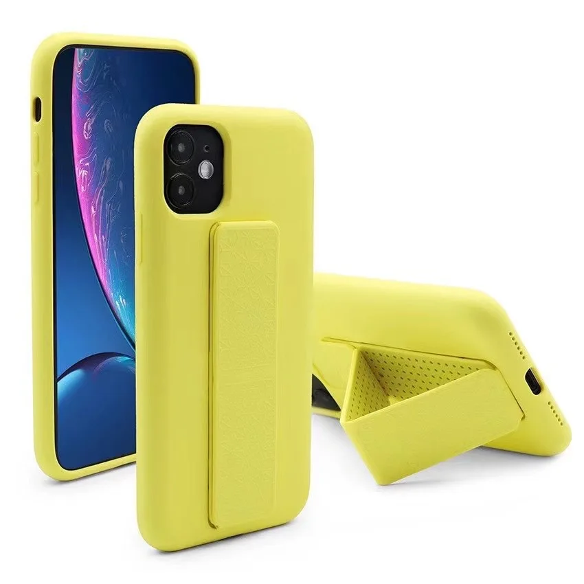 
Military Grade Shockproof Bracket Silicone TPU Phone Case Cover For MOTO G8 