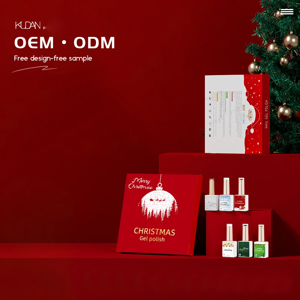 2023 New Style Christmas Gel Polish Set 24 Colors Private Label Beginner List Gel Kits Oem Odm Whole Set Gel Nail Polish Set Box