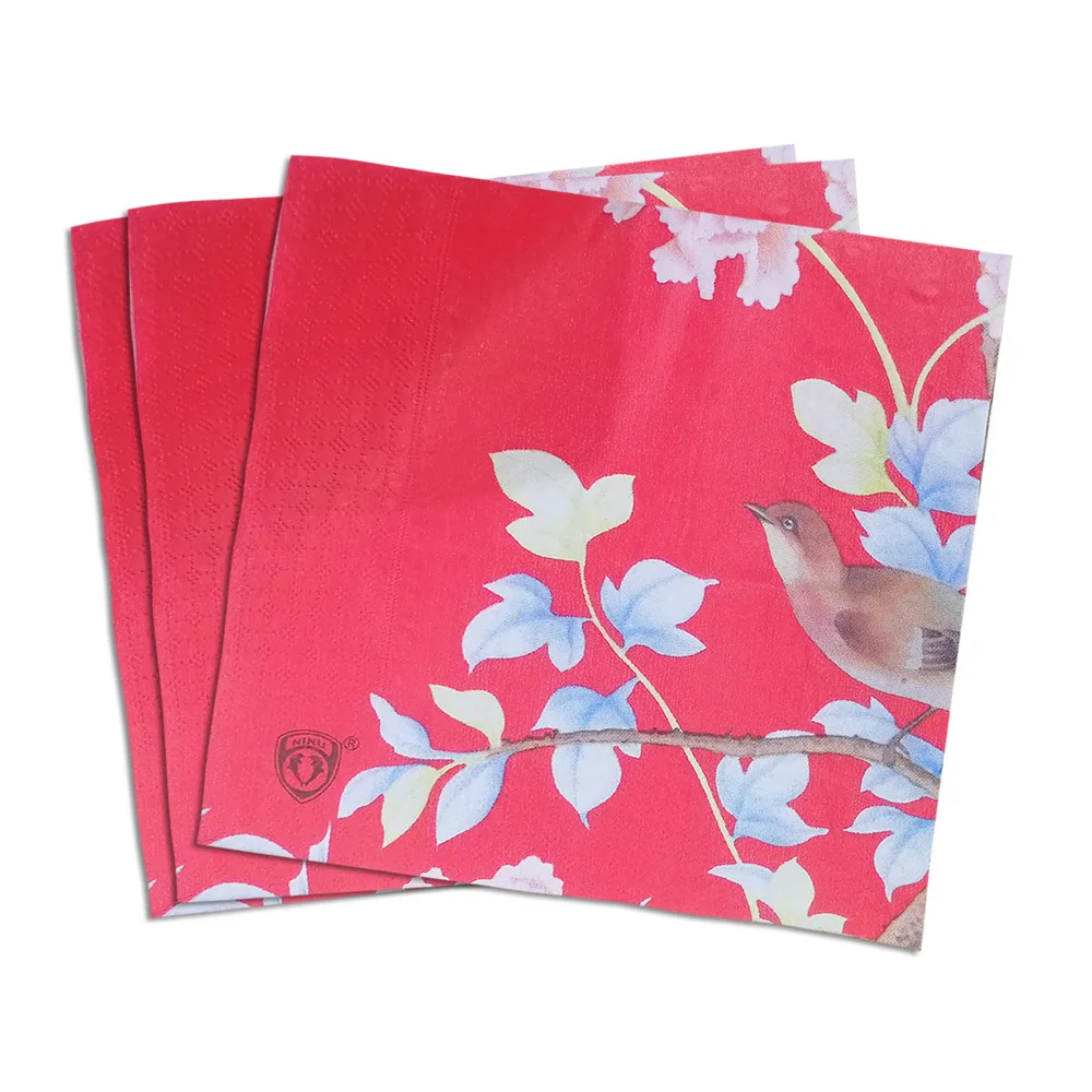 2-слойные салфетки декоративные, бумага для обеда из натуральной древесной массы, хорошие салфетки с логотипом, напечатанные на заказ 33x33 см