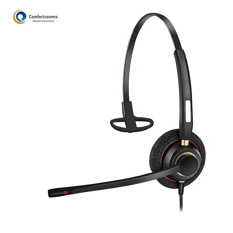 Professional Noise Cancelling Call Center Telephone Headset with QD for Call Center Office