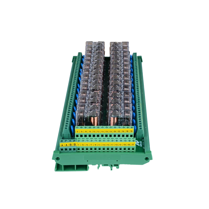 28 Channel 1 SPDT DIN Rail Mount G2R-1-E DC/AC with fuse Interface Relay Module Input 24V