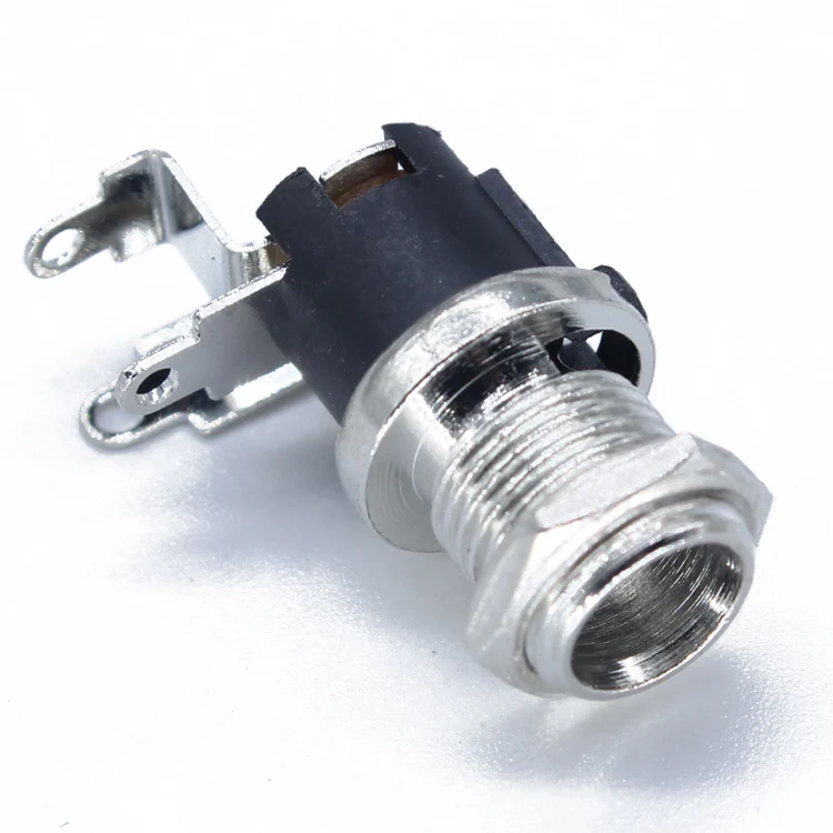 5.5 mm x 2.5mm DC Power Jack Female Panel Mount 3-Pin Electrical Socket Connector With Nut DC 5.5*2.1 5.5*2.1MM Dc025 DC JACK