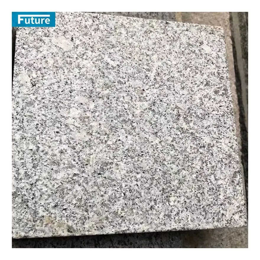Wholesales Polished Honed Flamed Tumbled Light Grey Granite For Villa Interior Decoration Project Staircase Kitchen Countertop