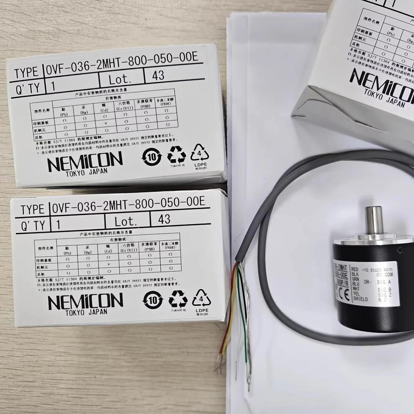 Nemicon Original Import OVF-036-2MHT-800-050-00E Rotary Encoder for Industrial Automation etc.