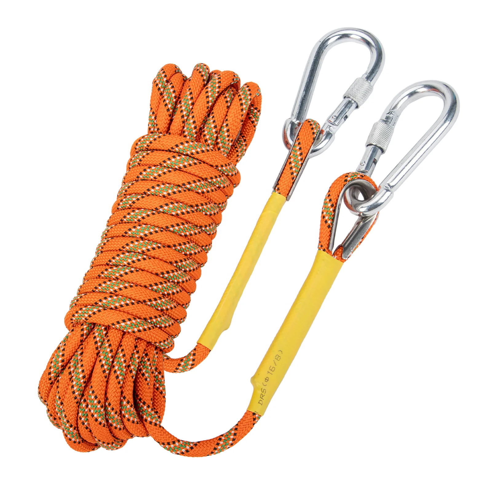High Strength 48-Braided Safety Rappelling Rescue Rope 8mm/10mm/10.5mm/12mm Static Tree Arborist Rock Climbing Rope