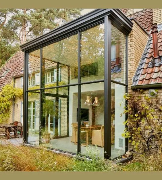 Veranda Aluminum Glass Customized Winter Garden Sunroom Greenhouse Energy saving aluminum sunroom glass houses