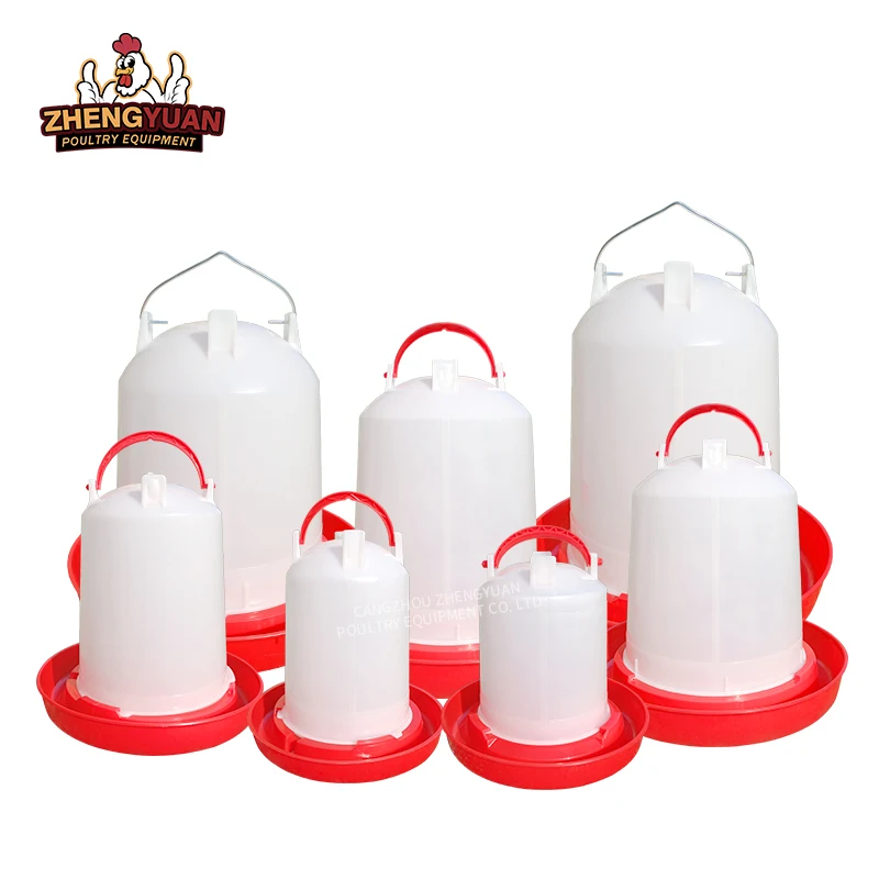 Poultry Automatic Animal Water Drinker for Chicken Ducks Geese Poultry Farms Broiler Chicken Drinker Plastic Drinking Bucket