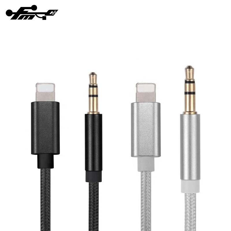 3.5mm Aux Audio Cable For iphone 11 Nylon Braid Aux Audio Extension Cable