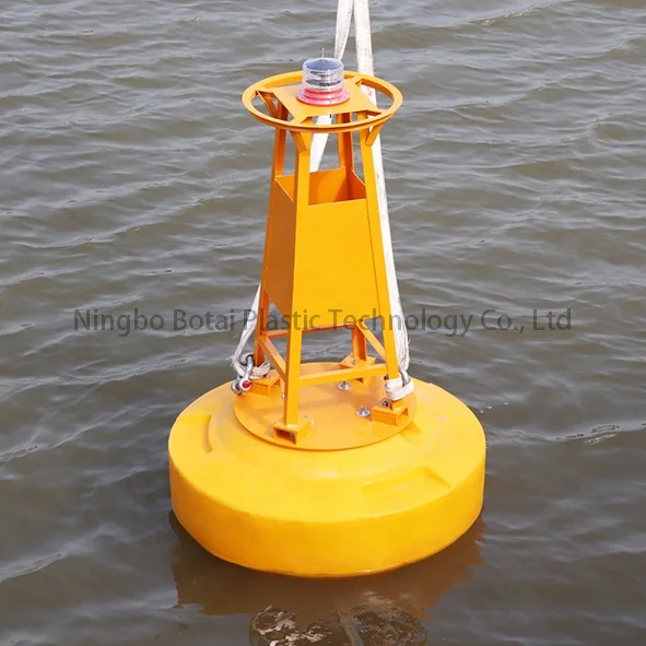 High Visibility Marine Customized IALA PLASTIC floating warning lantern marker light navigation buoy