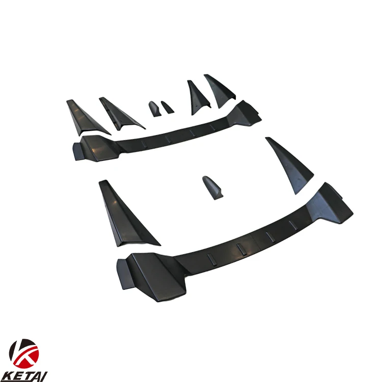 Wholesale Type-R Style Car Bumper Roof Spoiler With Shark Fin For HONDA CIVIC 2016-2022