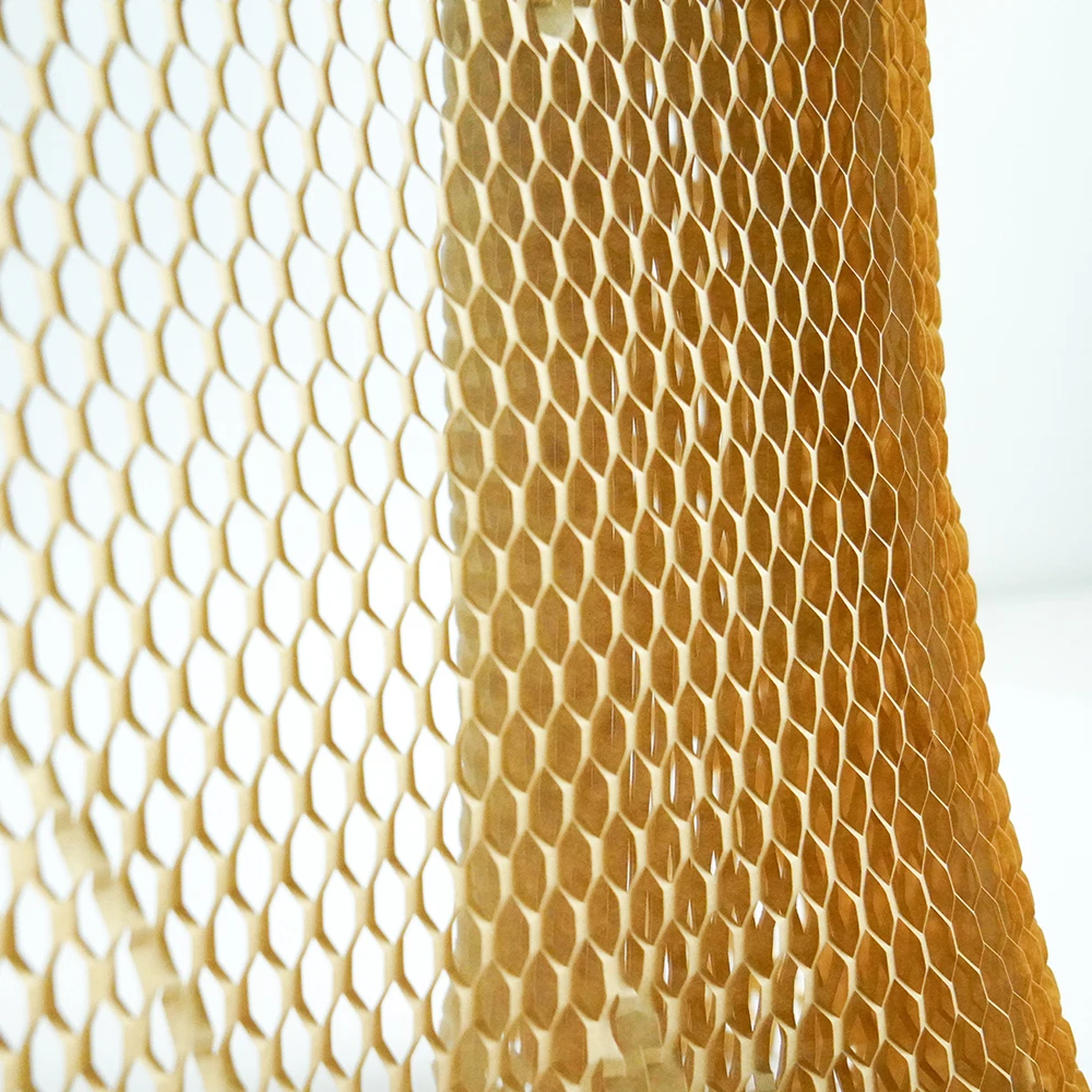 New eco packaging materials high strength kraft honeycomb void fill paper for wrapping