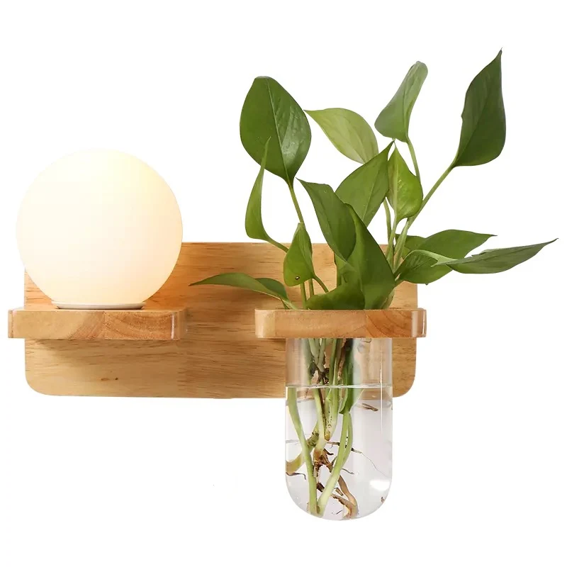 Wooden House Shaped led night light Wall  Shelf