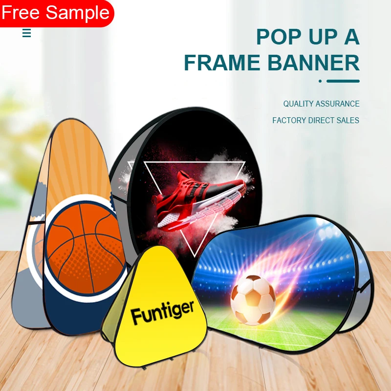 Portable Folding Pop up Banner for Outdoor Advertising