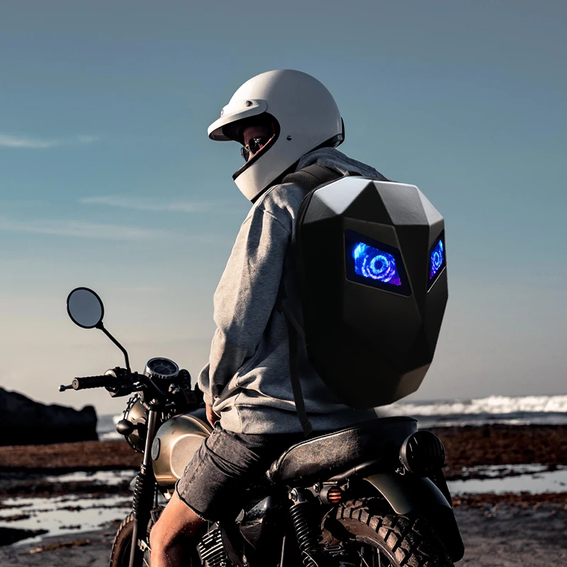 Со светодиодной подсветкой экрана приложение Smart Led рюкзак большой Knight Rider мотоциклетный Светодиодный дисплей сигнал заднего сумка другие рюкзаки