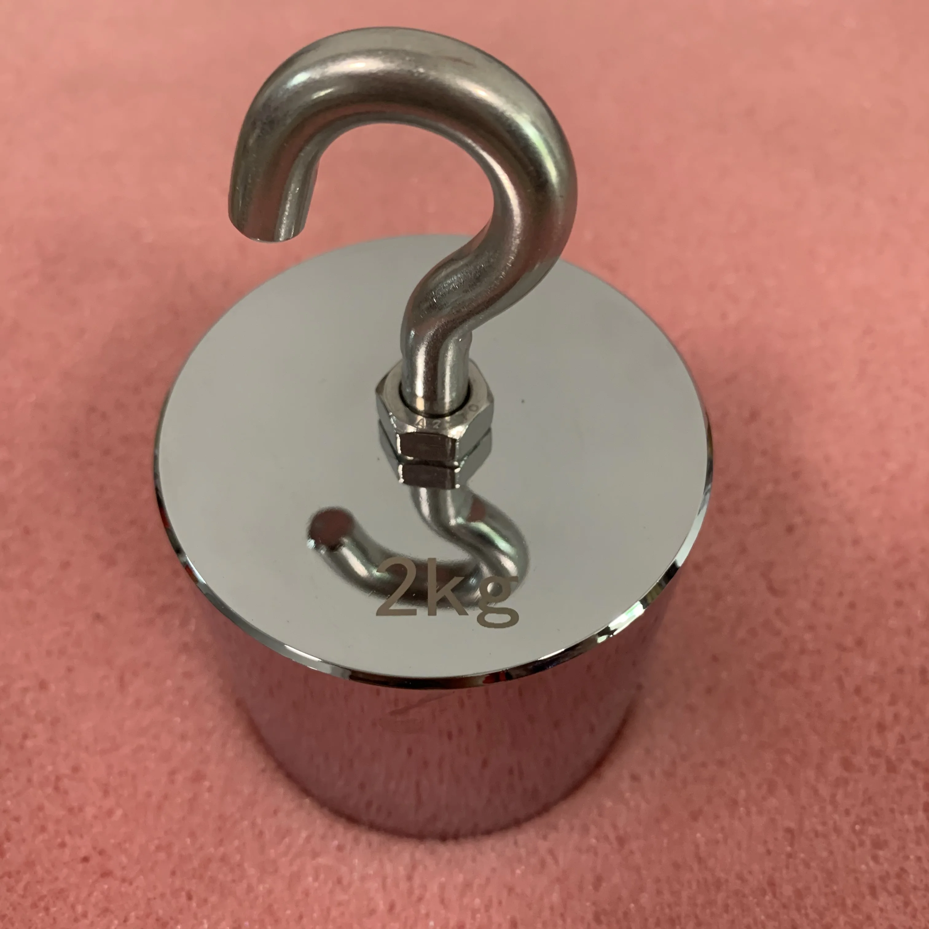 M1 class 2kg standard steel chrome plating medical tension test single hooked calibration weight