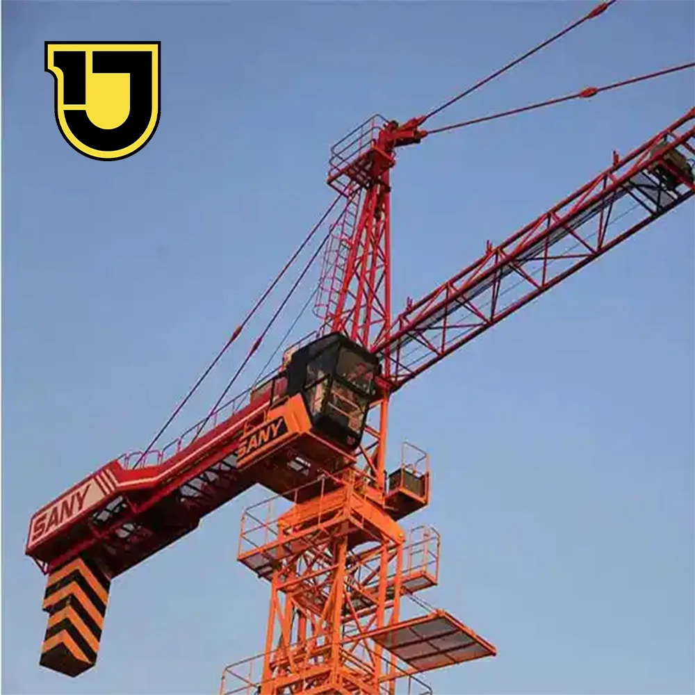 Engine Customized Provided Sany Tower Crane Spare Parts Cheap Price Lifting Equipment 12 Ton Second Hand Tower Crane for Sale